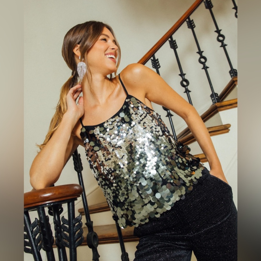 SEQUIN CAMI TOP